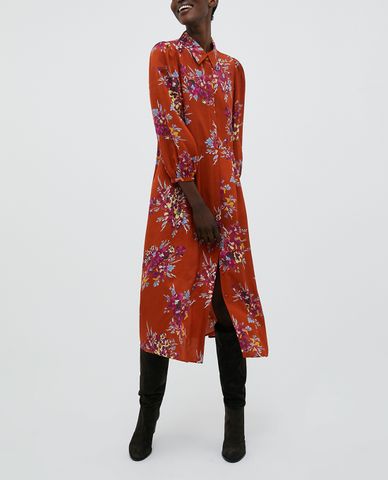  MAX&Co. - Đầm sơ mi dài tay Jacquard 