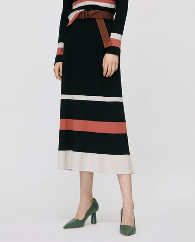  MAX&Co. - Chân váy midi phom suông Striped Knit 