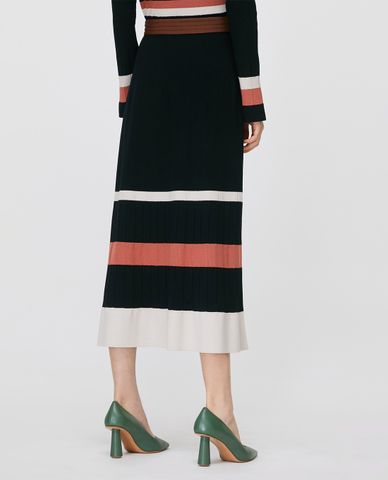  MAX&Co. - Chân váy midi phom suông Striped Knit 