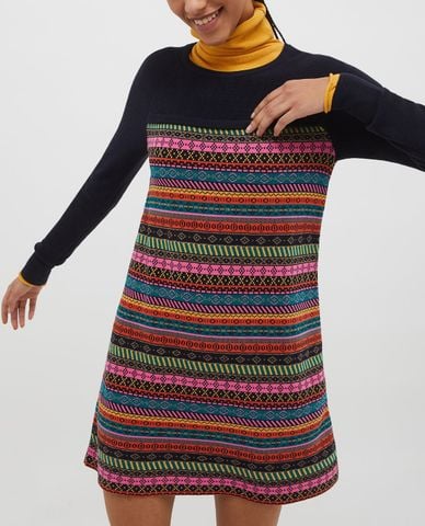  MAX&Co. - Đầm dệt kim mini tay dài cổ tròn Scostare 