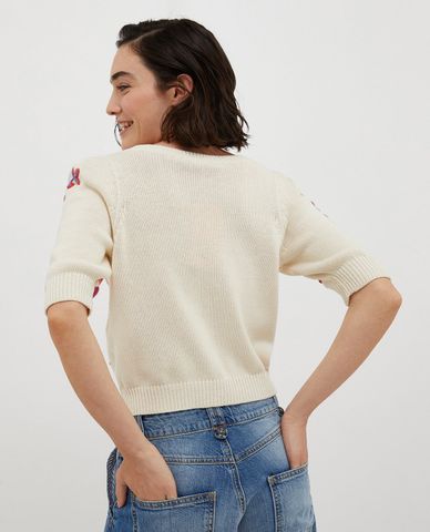  MAX&Co. - Áo khoác cardigan nữ cổ V tay ngắn Ibis 