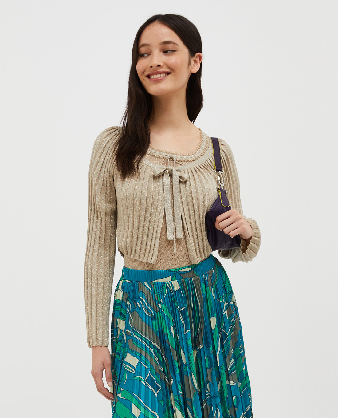 MAX&Co. - Áo khoác cardigan nữ phom croptop tay dài Felicita