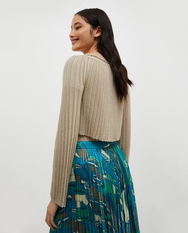  MAX&Co. - Áo khoác cardigan nữ phom croptop tay dài Felicita 