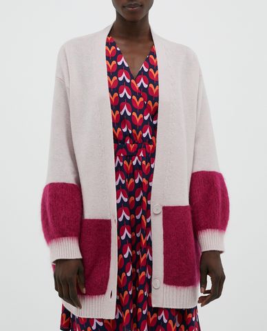  MAX&Co. - Áo cardigan nữ tay dài cổ V Colour Block 