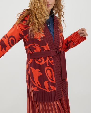  MAX&Co. - Áo khoác cardigan nữ tay dài phối thắt lưng Simbolo 