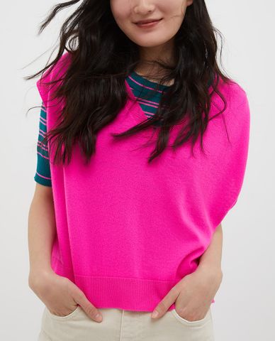  MAX&Co. - Áo gilet nữ phom suông cổ V Silenzio 