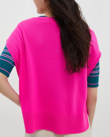  MAX&Co. - Áo gilet nữ phom suông cổ V Silenzio 