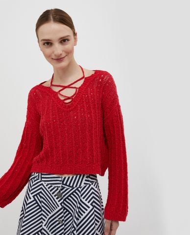  MAX&Co. - Áo sweater nữ tay dài cổ V Caserta 