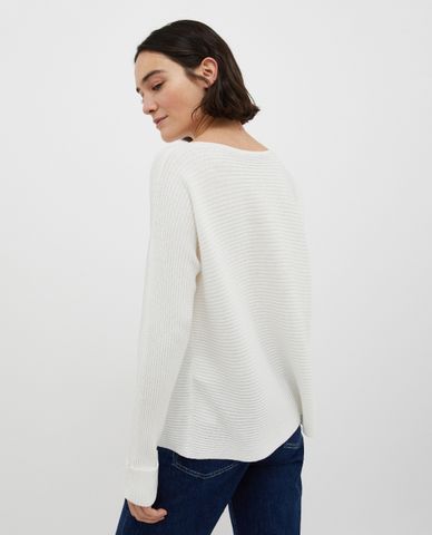  MAX&Co. - Áo dệt kim nữ tay dài cổ bẹt Scambio 