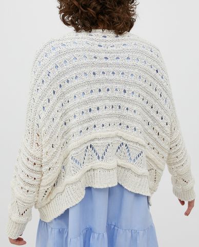  MAX&Co. - Áo len nữ tay dài cổ tròn phom suông hiện đại Platino 