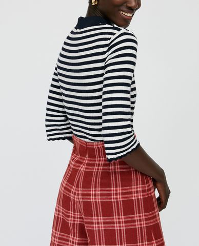  MAX&Co. - Áo thun nữ polo cổ bẻ Jewel Buttons 