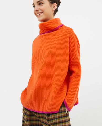  MAX&Co. - Áo dệt kim nữ cổ lọ tay dài Scorgere 