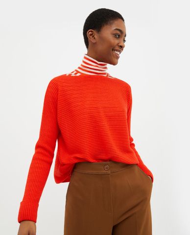  MAX&Co. - Áo dệt kim nữ cổ thuyền tay dài Scambio 