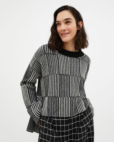  MAX&Co. - Áo dệt kim nữ cổ tròn tay dài Notte 