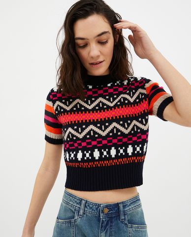  MAX&Co. - Áo dệt kim nữ tay ngắn Ametista 