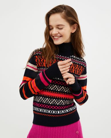  MAX&Co. - Áo dệt kim nữ cổ lọ tay dài Eolie 