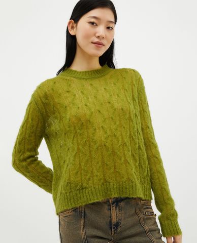  MAX&Co. - Áo dệt kim nữ cổ tròn tay dài Laos 