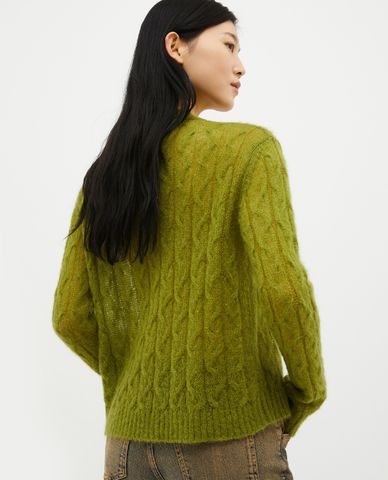  MAX&Co. - Áo dệt kim nữ cổ tròn tay dài Laos 