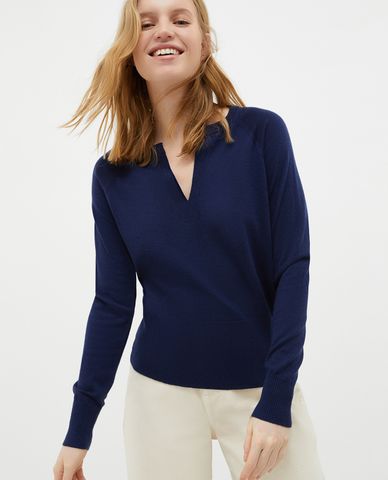  MAX&Co. - Áo sweater nữ phom ôm cổ V Gisella 