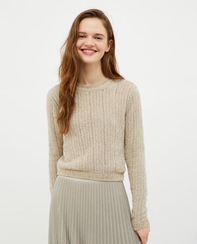  MAX&Co. - Áo dệt kim nữ cổ tròn tay dài Maori 