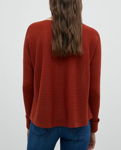  MAX&Co. - Áo len nữ tay dài cổ thuyền Boat Neckline Ribbed 