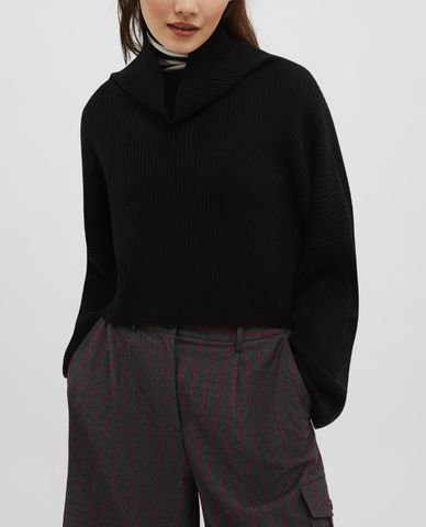  MAX&Co. - Áo sweater nữ phom ngắn tay dài cổ lọ Sfizio 