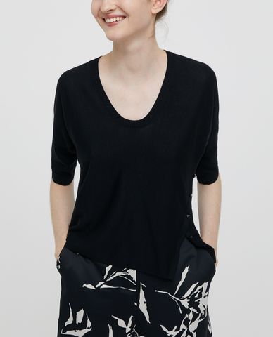  MAX&Co. - Áo len nữ cổ V tay lỡ phom suông Sale 