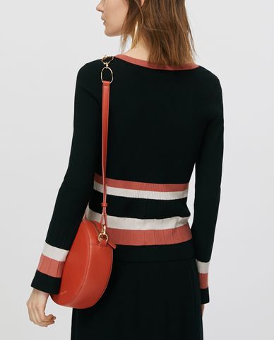  MAX&Co. - Áo len nữ cổ tròn tay dài Mixed Ribbing 