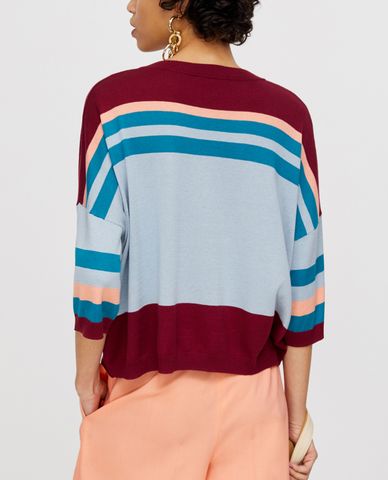  MAX&Co. - Áo len nữ cổ V tay dài Cotton Silk 