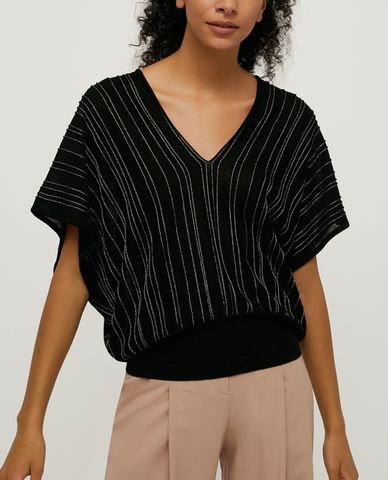  MAX&Co. - Áo len nữ cổ V ngắn tay Sabrina 