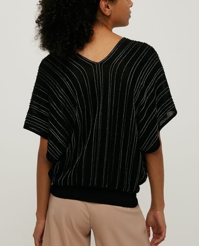  MAX&Co. - Áo len nữ cổ V ngắn tay Sabrina 