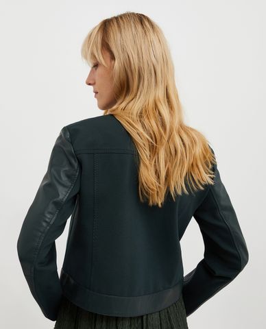  MAX&Co. - Áo khoác da nữ croptop Pareo 