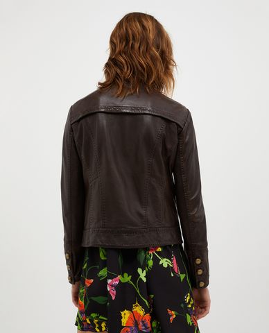  MAX&Co. - Áo khoác da nữ tay dài Nodo 