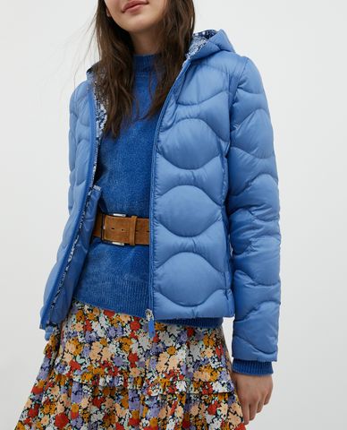  MAX&Co. - Áo khoác kiểu nữ chần bông phối mũ trùm Organino 