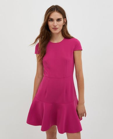  MAX&Co. - Đầm xếp li mini tay ngắn cổ tròn Rispetto 