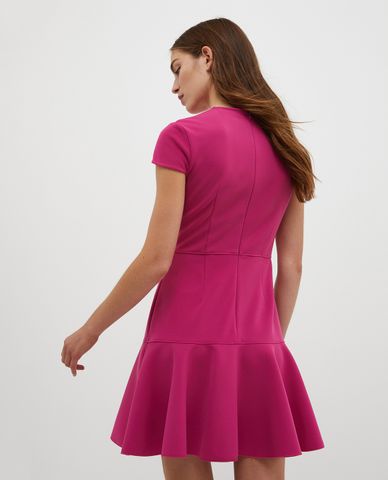  MAX&Co. - Đầm xếp li mini tay ngắn cổ tròn Rispetto 