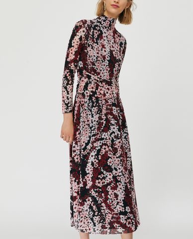  MAX&Co. - Đầm midi cổ cao tay dài Floral Tulle 