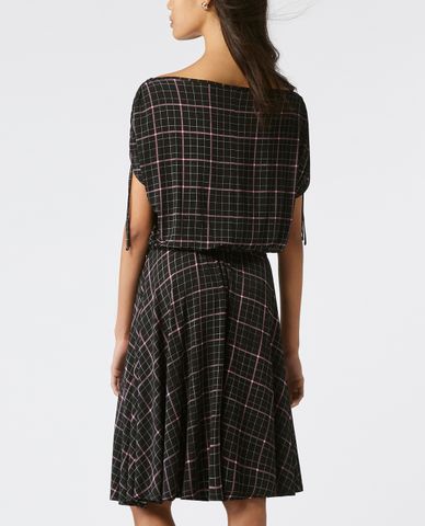  MAX&Co. - Đầm mini cổ thuyền sọc caro Condor 