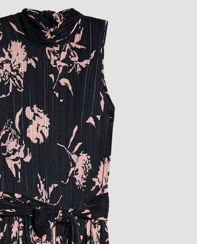  MAX&Co. - Đầm midi sát nách cổ tròn xếp li thời trang Cesare 