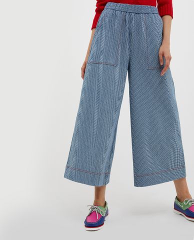  MAX&Co. - Quần nữ ống rộng lưng thun Sfuso 