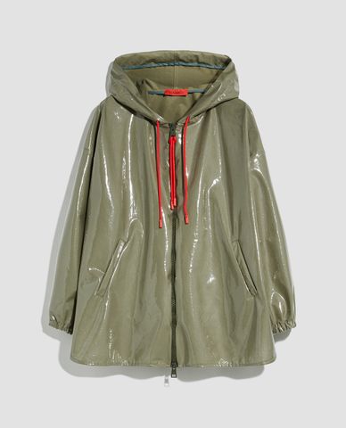  MAX&Co. - Áo khoác kiểu nữ phối nón trùm Glossy Finish 