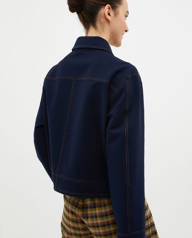  MAX&Co. - Áo khoác croptop nữ cổ bẻ tay dài Nadine 