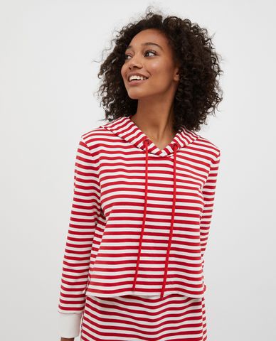  MAX&Co. - Áo hoodie nữ tay dài phối mũ Cantico 