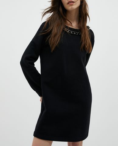  MAX&Co. - Đầm mini sweatshirt tay dài Chain And Ribbons 