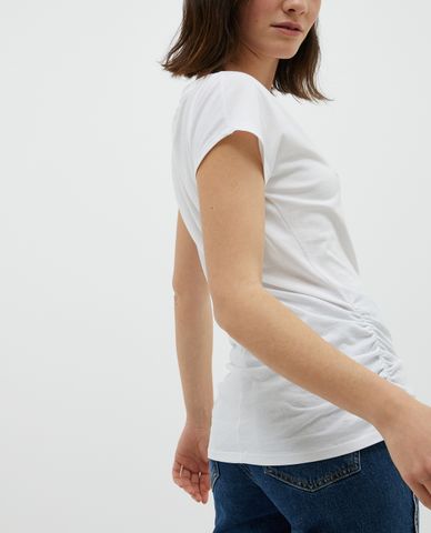  MAX&Co. - Áo thun nữ cổ tròn tay ngắn Floral Embroidery 