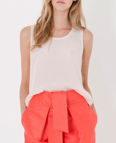  MAX&Co. - Áo thun nữ sát nách cổ tròn Corner 