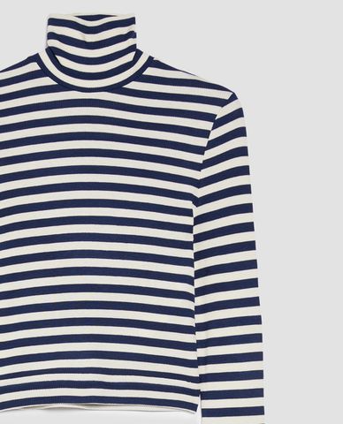  MAX&Co. - Áo croptop nữ dệt kim cổ lọ tay dài Antille 