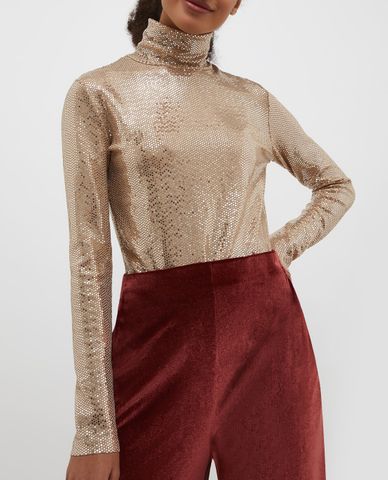  MAX&Co. - Áo kiểu nữ cổ lọ tay dài Costume 