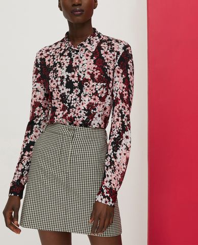  MAX&Co. - Áo sơ mi nữ tay dài cổ bẻ Floral Tulle 