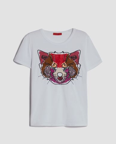  MAX&Co. - Áo thun nữ cổ tròn ngắn tay Red Panda 